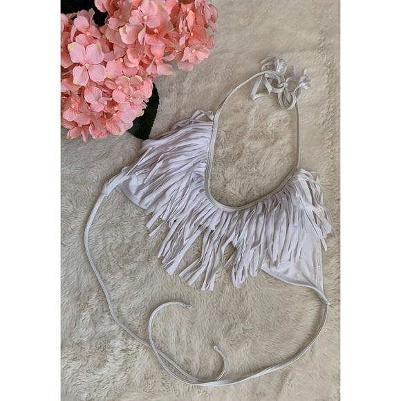 White fringe bikini top - Picture 2 of 13